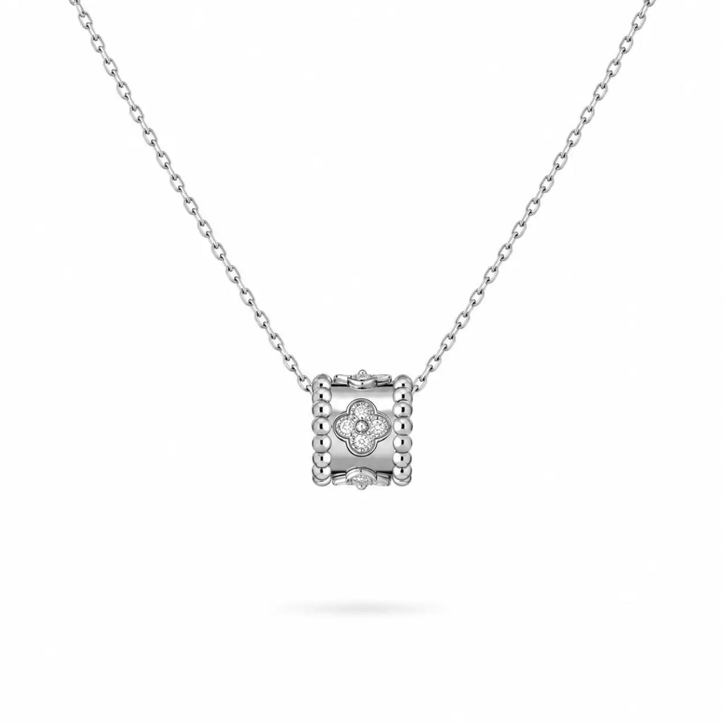 Van Cleef & Arpels Perlée collection clover motif pendant