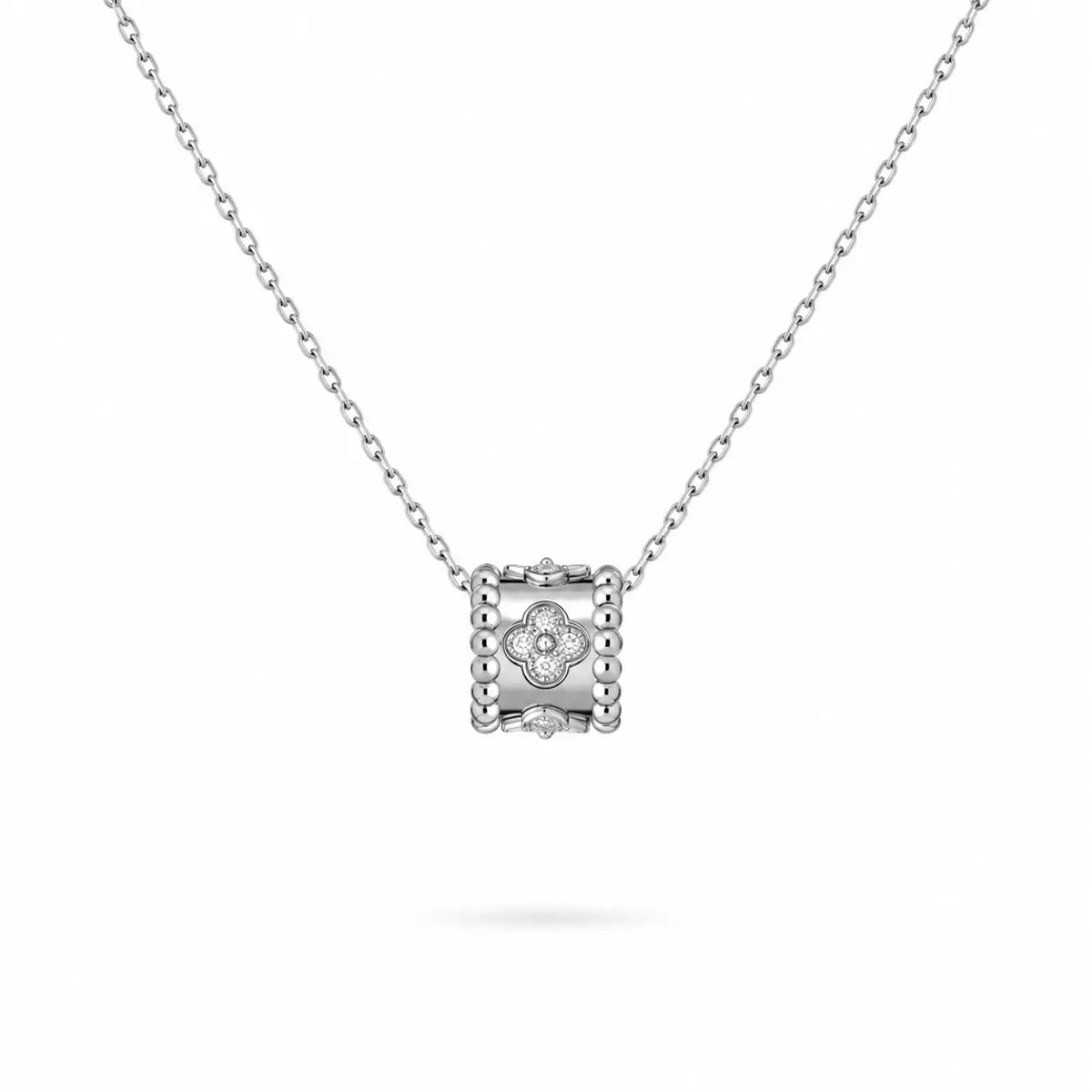 Van Cleef & Arpels Perlée collection clover motif pendant