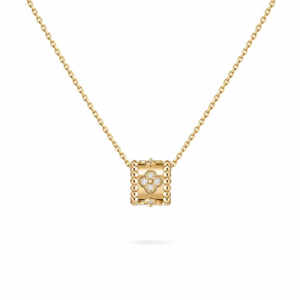 Van Cleef & Arpels Perlée collection clover motif pendant
