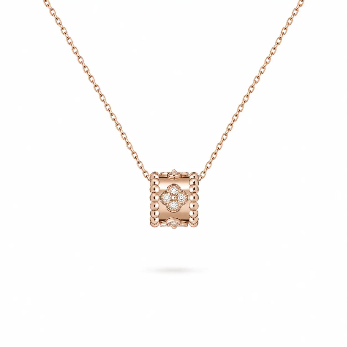 Van Cleef & Arpels Perlée collection clover motif pendant