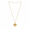 Van Cleef & Arpels Alhambra long necklace, guilloché motif, single motif