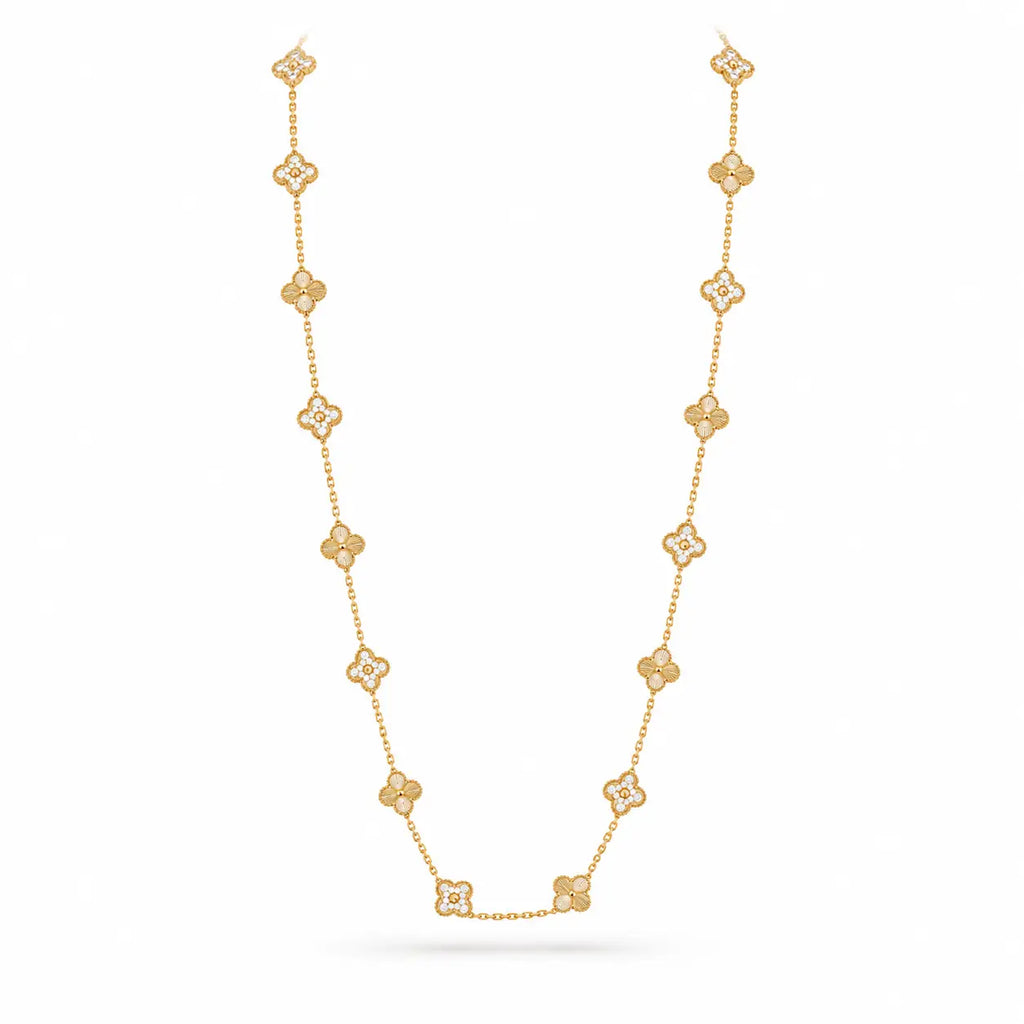 Van Cleef & Arpels Vintage Alhambra 20-motif long necklace