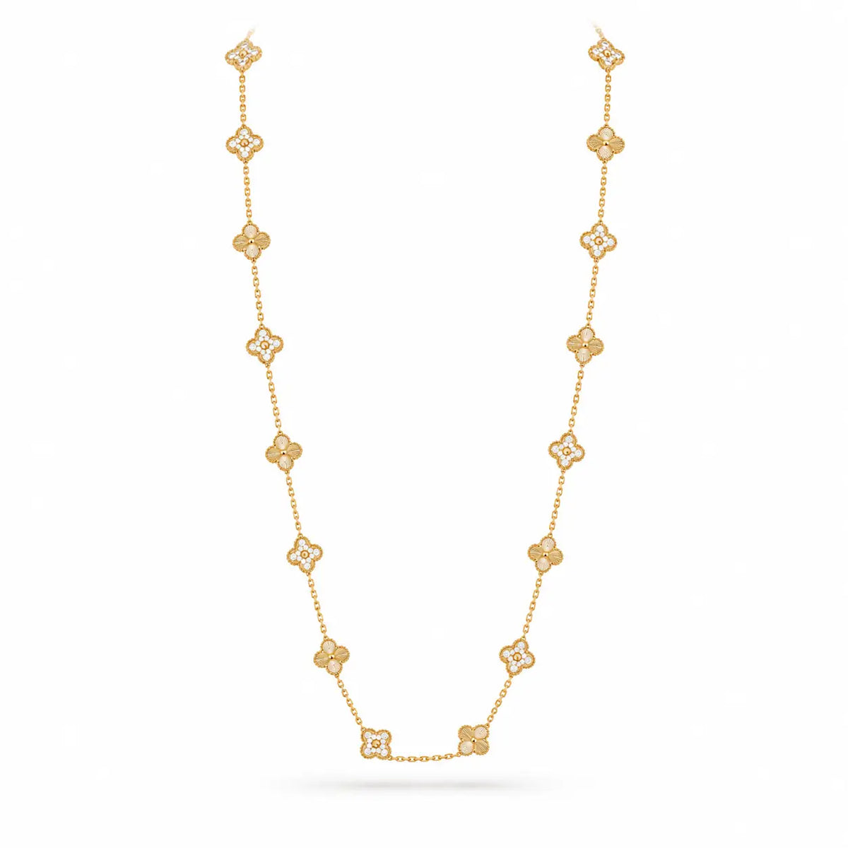 Van Cleef & Arpels Vintage Alhambra 20-motif long necklace