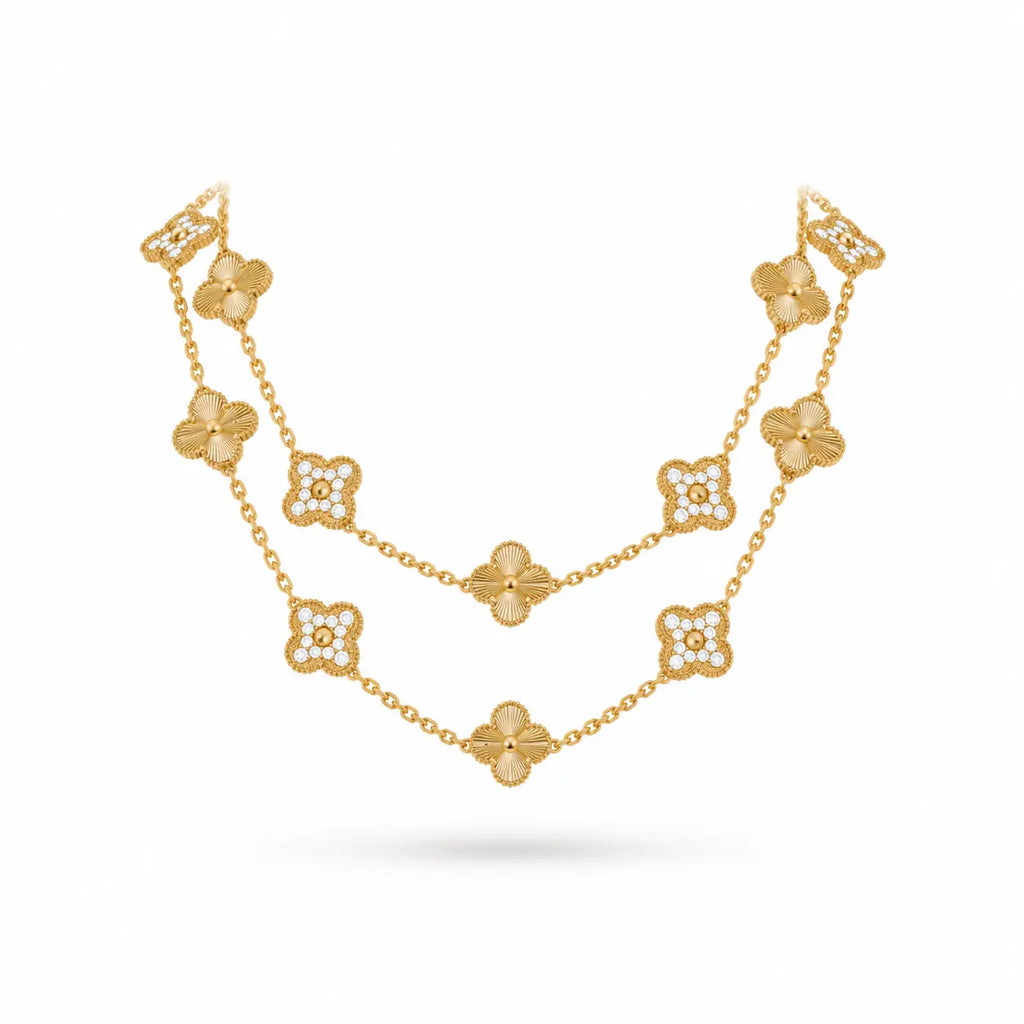 Van Cleef & Arpels Vintage Alhambra 20-motif long necklace