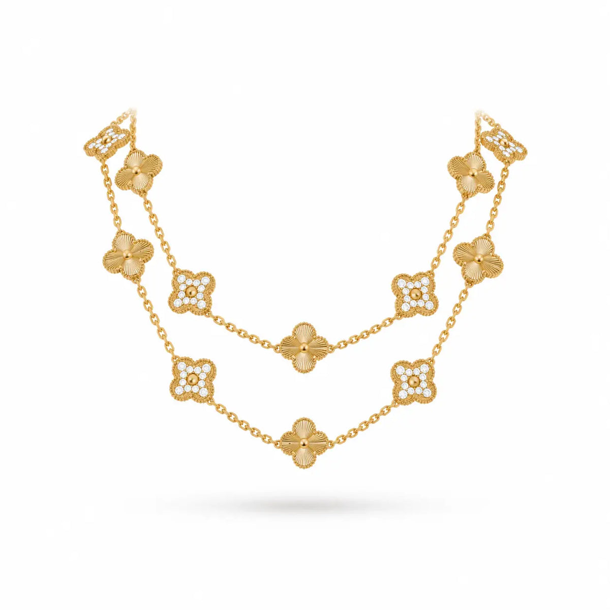 Van Cleef & Arpels Vintage Alhambra 20-motif long necklace