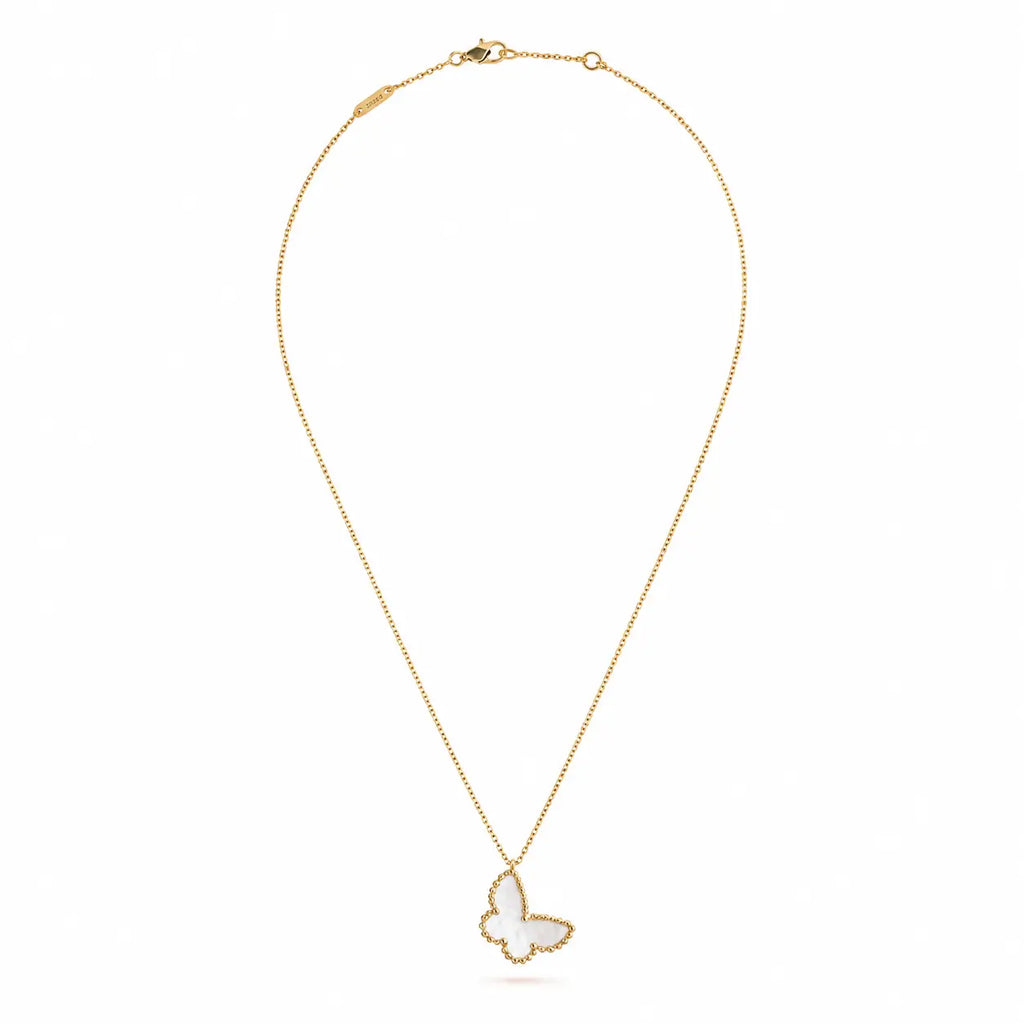 Van Cleef & Arpels Sweet Alhambra butterfly pendant necklace