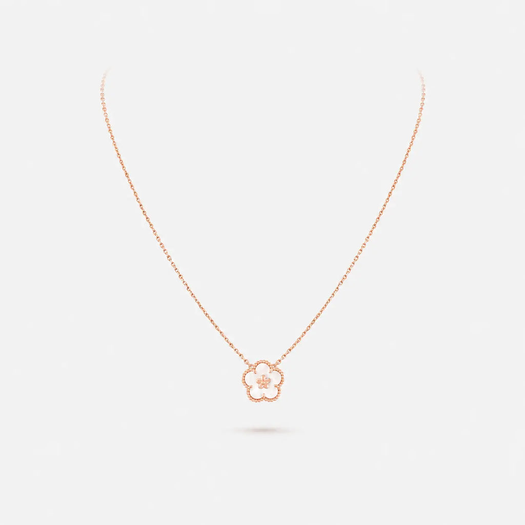 Van Cleef & Arpels Lucky Spring Plum Blossom Necklace