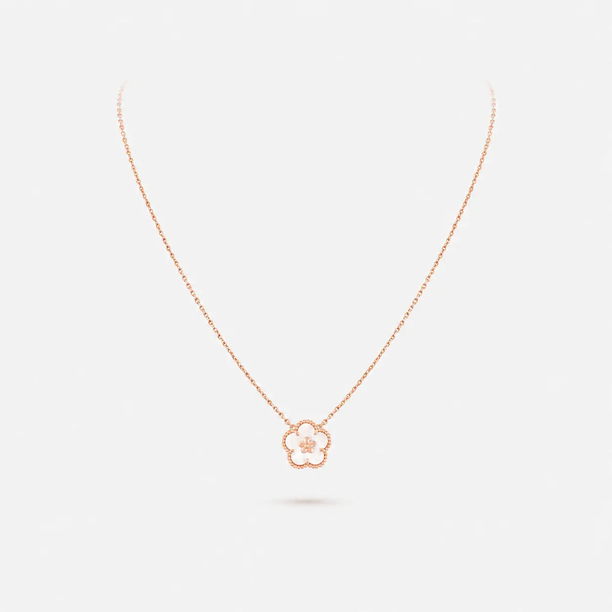 Van Cleef & Arpels Lucky Spring Plum Blossom Necklace