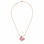 Van Cleef & Arpels Fauna Deux Papillons Diamond Butterfly Necklace