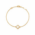 Van Cleef & Arpels Sweet Alhambra collection single-flower four-leaf clover bracelet,