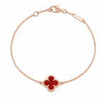Van Cleef & Arpels Sweet Alhambra carnelian bracelet