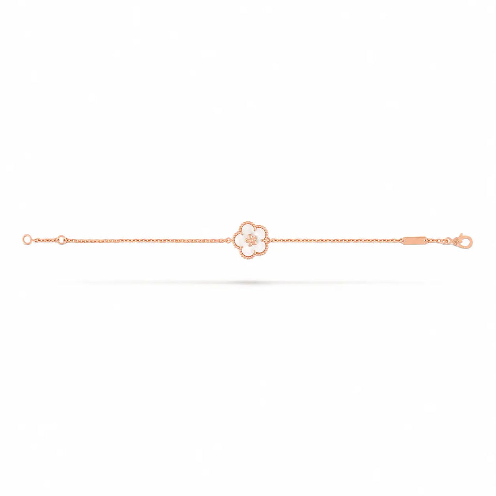Van Cleef & Arpels Lucky Spring Mother-of-Pearl Plum Blossom Bracelet