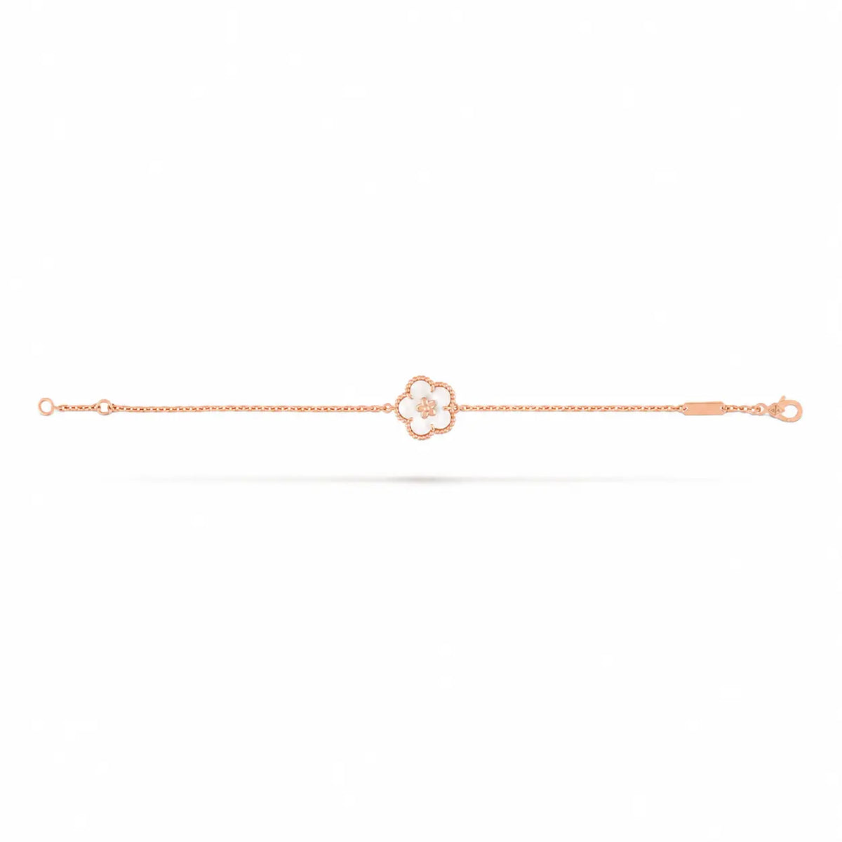 Van Cleef & Arpels Lucky Spring Mother-of-Pearl Plum Blossom Bracelet