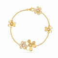 Van Cleef & Arpels Frivole bracelet with five diamond flowers
