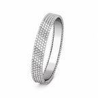 Van Cleef & Arpels Perlée Diamonds collection five-row diamond bracelet