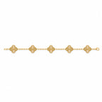 Van Cleef & Arpels Vintage Alhambra 5-motif bracelet with guilloché finish