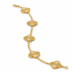 Van Cleef & Arpels Vintage Alhambra 5-motif bracelet with guilloché finish
