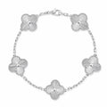 Van Cleef & Arpels Vintage Alhambra 5-motif bracelet with guilloché finish