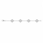 Van Cleef & Arpels Sweet Alhambra bracelet with six pavé-diamond motifs