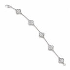 Van Cleef & Arpels Sweet Alhambra bracelet with six pavé-diamond motifs