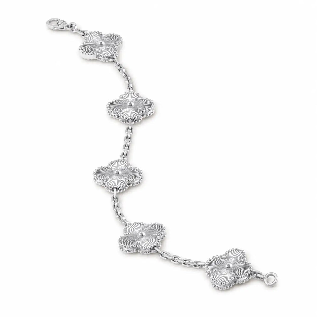 Van Cleef & Arpels Vintage Alhambra guilloché 5-motif bracelet