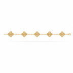 Van Cleef & Arpels Vintage Alhambra guilloché 5-motif bracelet