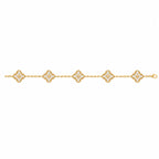 Van Cleef & Arpels Magic Alhambra 5-motif bracelet, fully set with diamonds