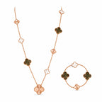 Van Cleef & Arpels Magic Alhambra convertible long necklace and bracelet set