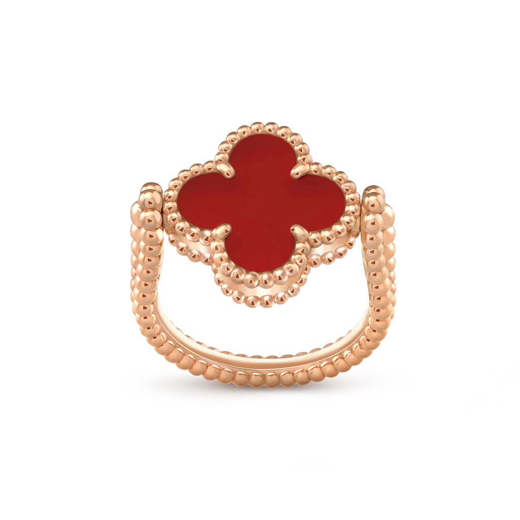 Van Cleef & Arpels Vintage Alhambra Reversible Four-Leaf Clover Ring