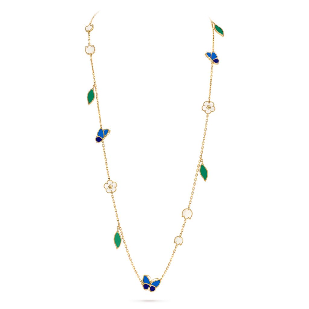 Van Cleef & Arpels Lucky Spring Collection "Butterfly Dance in Spring Breeze" Long Necklace