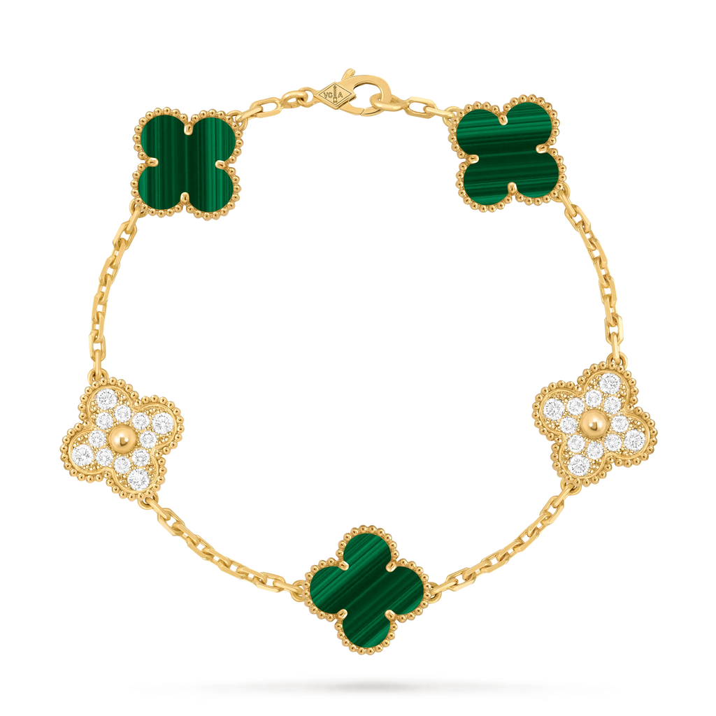 Van Cleef & Arpels Vintage Alhambra Five-Flower Bracelet