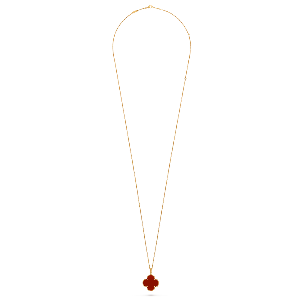 Van Cleef & Arpels Magic Alhambra Carnelian Long Necklace