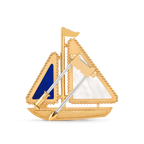 Van Cleef & Arpels Lucky Summer Collection Sailboat Brooch