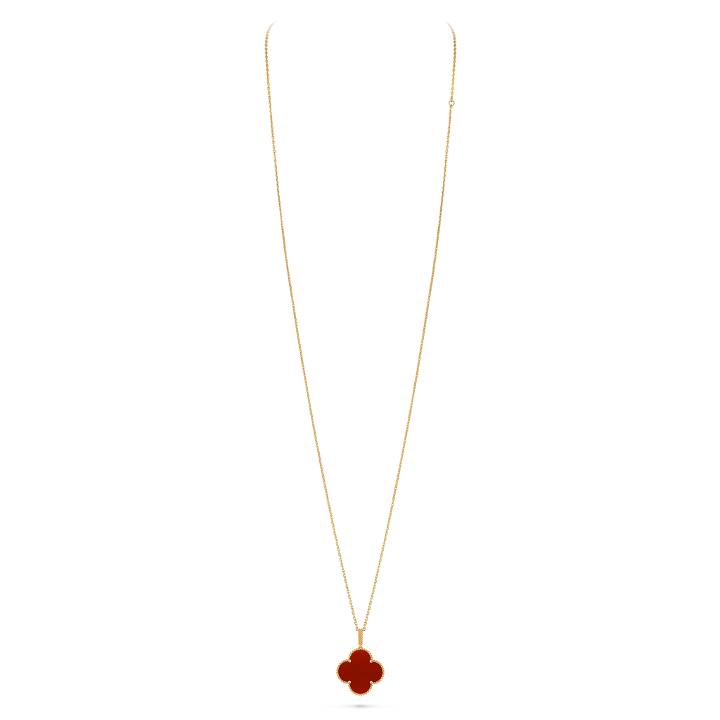 Van Cleef & Arpels Magic Alhambra Carnelian Long Necklace