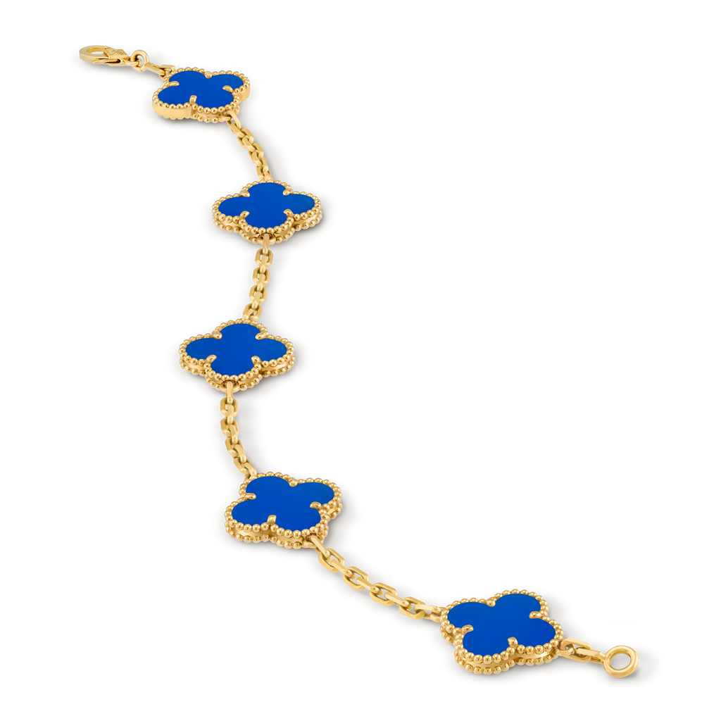 Van Cleef & Arpels Vintage Alhambra Five-Flower Bracelet