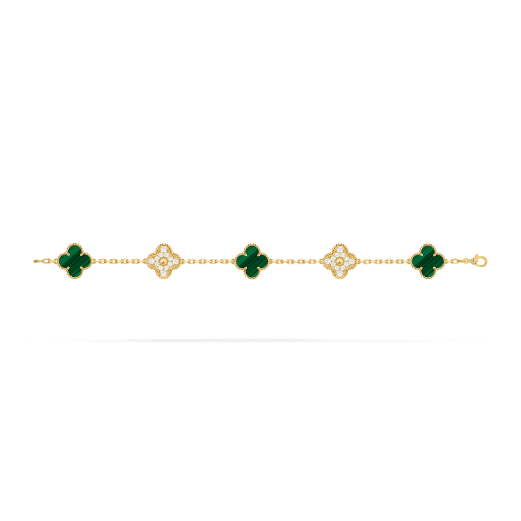 Van Cleef & Arpels Vintage Alhambra Five-Flower Bracelet