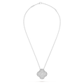Van Cleef & Arpels Magic Alhambra Collection Full Diamond Four-Leaf Clover Necklace