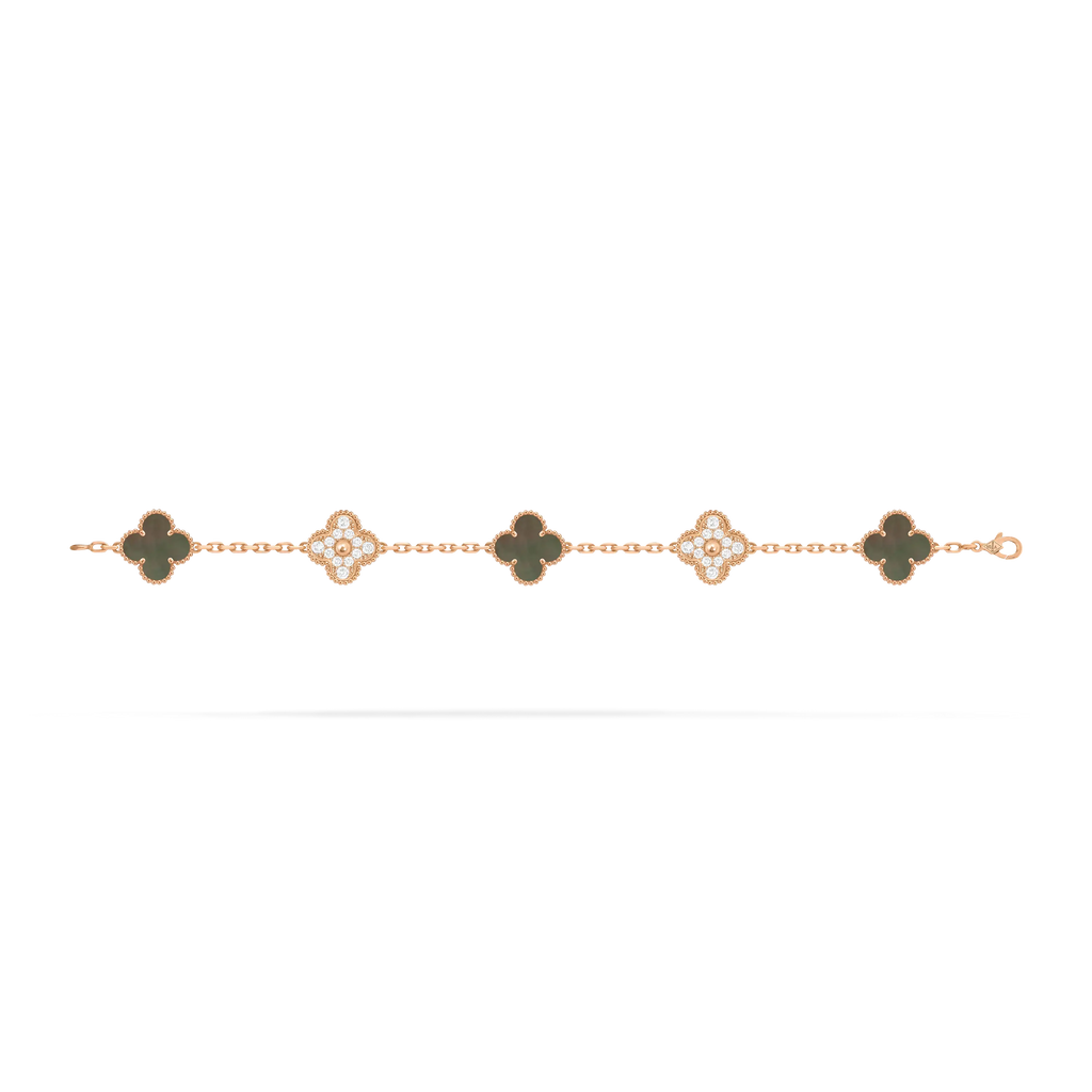 Van Cleef & Arpels Vintage Alhambra Five-Flower Bracelet