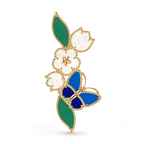 Van Cleef & Arpels Lucky Spring collection butterfly and flower brooch