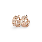 Van Cleef & Arpels Perlée Collection Four-Leaf Clover Hoop Earrings