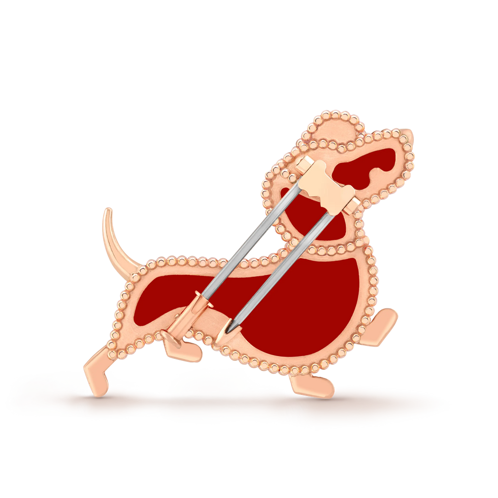 Van Cleef & Arpels Lucky Animals collection dachshund brooch