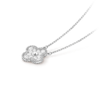 Van Cleef & Arpels Vintage Alhambra collection full diamond four-leaf clover necklace