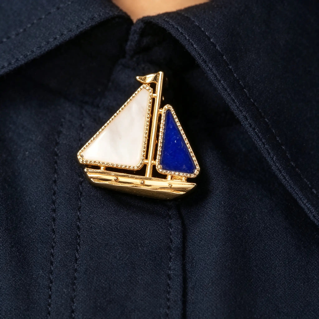 Van Cleef & Arpels Lucky Summer Collection Sailboat Brooch