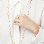 Van Cleef & Arpels Vintage Alhambra Collection 20-Flower Long Necklace