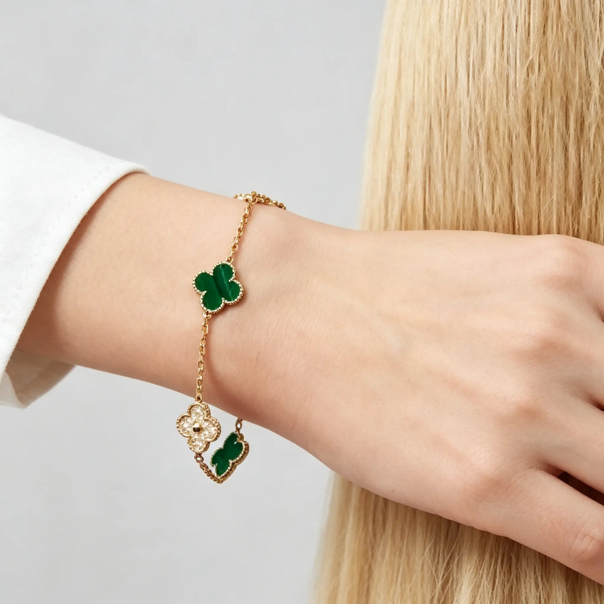 Van Cleef & Arpels Vintage Alhambra Five-Flower Bracelet