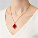 Van Cleef & Arpels Magic Alhambra Carnelian Long Necklace