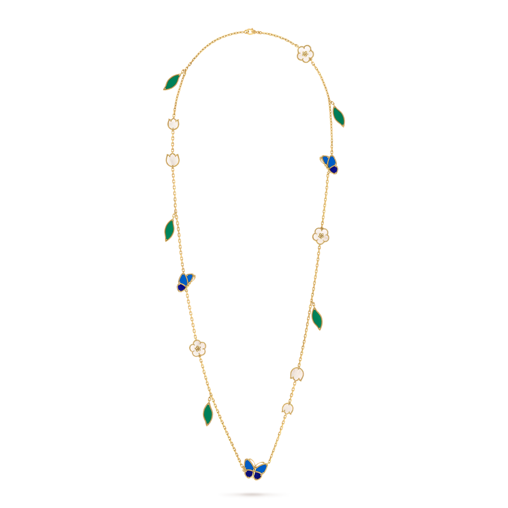 Van Cleef & Arpels Lucky Spring Collection "Butterfly Dance in Spring Breeze" Long Necklace