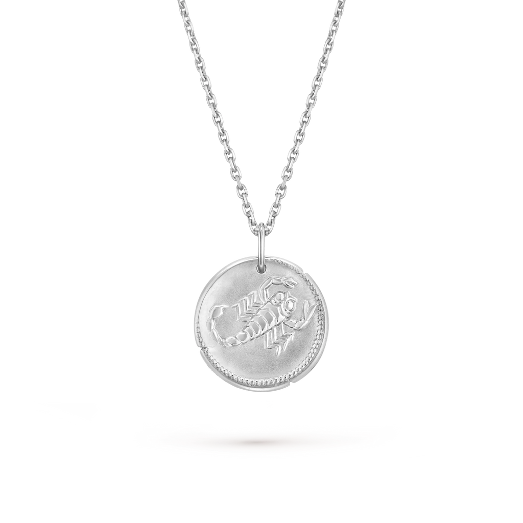 Van Cleef & Arpels Zodiaque Scorpio Gold Coin Necklace