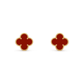 Van Cleef & Arpels Vintage Alhambra Collection Carnelian Four-Leaf Clover Earrings