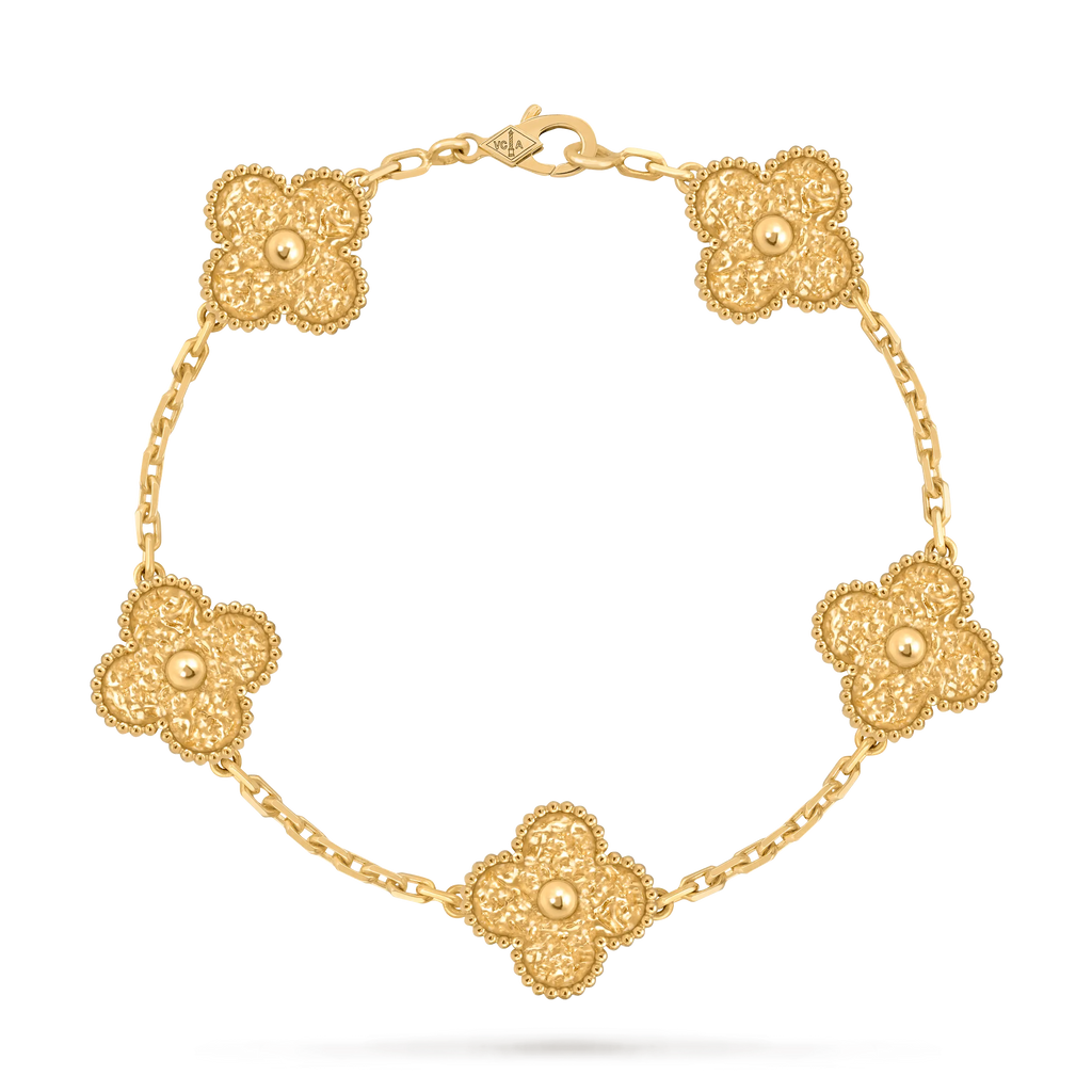 Van Cleef & Arpels Vintage Alhambra Five-Flower Bracelet